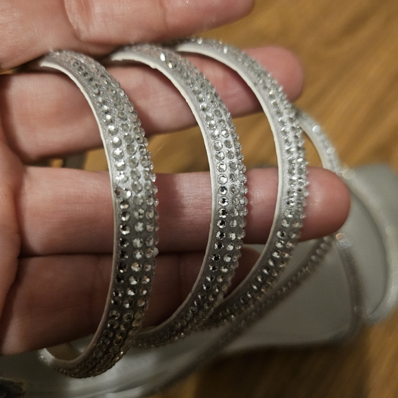 Steve Madden Metallic Spiral Heels - Picture 5 of 7